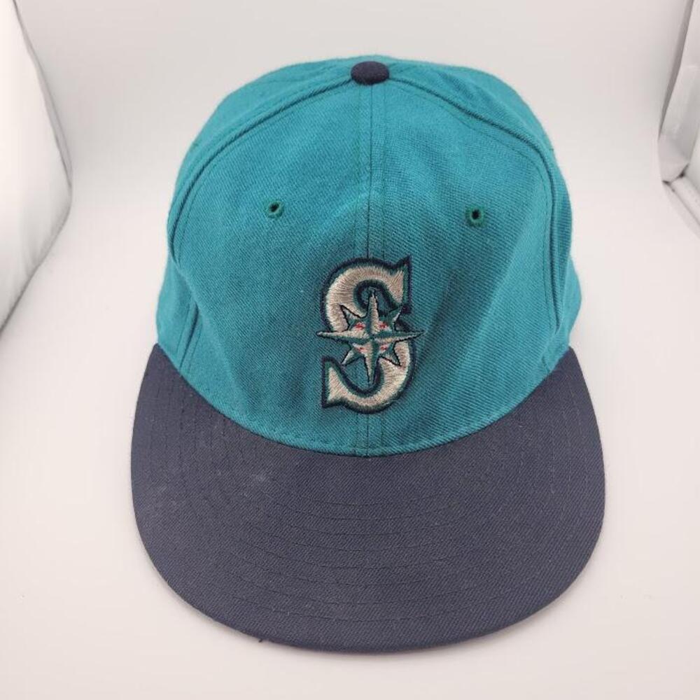 Vintage Seattle Mariners Hat Cap Fitted Mens 7 1/4 MLB Baseball Wool New Era
